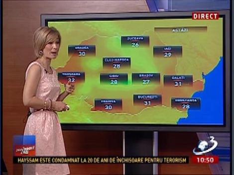 Vezi aici ce surprize ne pregăteşte vremea în week-end