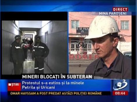 Minerii continuă protestele! Nu vor să iasă din subteran până când Guvernul nu face lumină