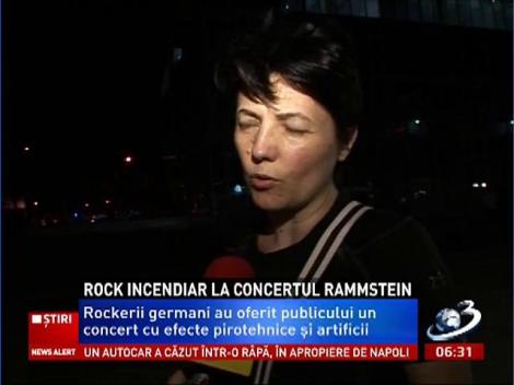Rammstein a făcut show incendiar aseară în Bucureşti