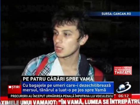 Un tânăr beat bine a plecat cu rucsacul în spate spre Vama Veche şi a vrut cu tot dinadisul să şi ajungă