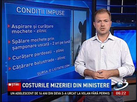 Peste 500 de mii de euro ne costă mizeria din ministere