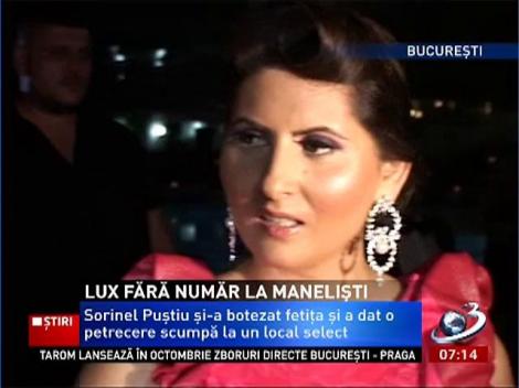 A fost distracție fără număr în lumea maneliștilor. Sorinel Puștiu și-a botezat fetița