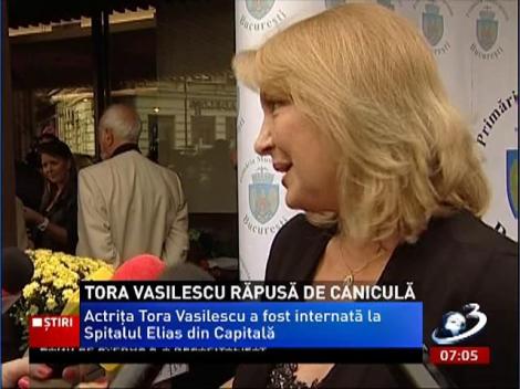 Tora Vasilescu, transportată de urgenţă la spital. Actriţa a suferit un puseu de hipertensiune