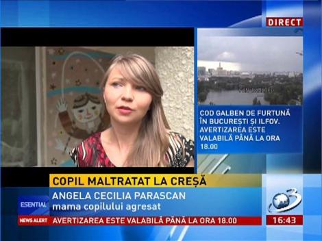 Copil de trei ani maltratat la creşă