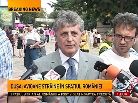 Mircea Dușa, gafă în declarații: Zilnic spațiul aerian al țării este forțat de avioane care sunt neidentificate sau care nu au aprobare de survol