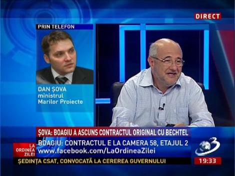 Șova: Boagiu a ascuns contractul original cu Bechtel