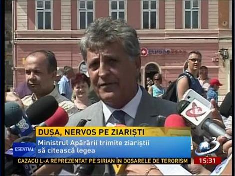 Duşa, nervos pe ziarişti: Citiţi legea. Comentariile cu OZN-uri nu-şi au locul