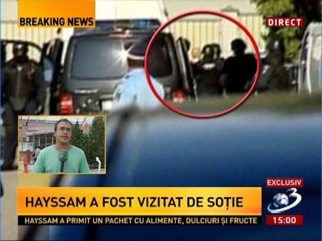 Omar Hayssam a fost vizitat în penitenciar de soţie şi de cumnată. Sirianul a primit un pachet de 10 kg