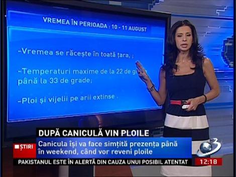 Caniculă şi ploi în perioada următoare