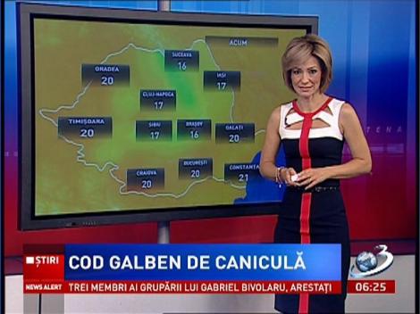 Cod galben de caniculă pentru vestul ţării