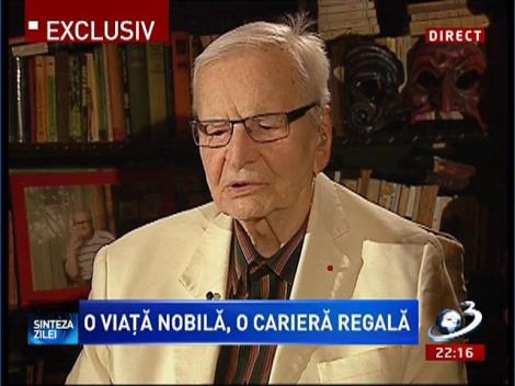 Radu Beligan, despre cel mai important moment din cariera sa