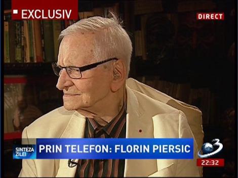 Florin Piersic, despre Radu Beligan: Îl iubesc fără sfârşit, ca om şi ca artist