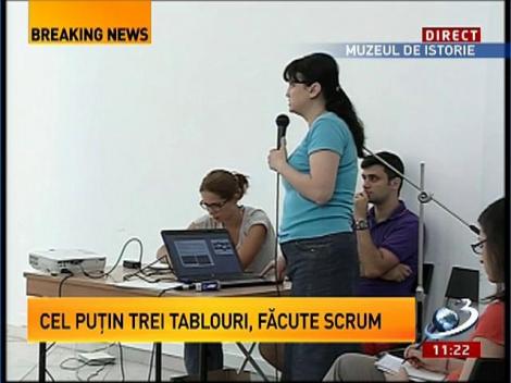 Cel puţin trei dintre tablourile furate, arse