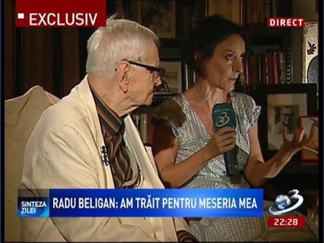 Fiica actorului Radu Beligan, alături de tatăl său, la Sinteza zilei