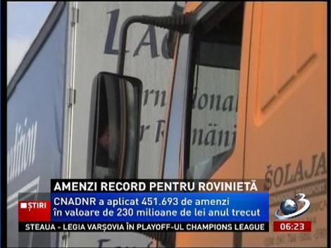 Amenzi record pentru rovinietă