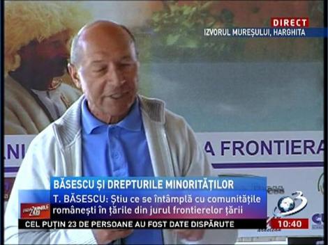 Traian Băsescu la cea de-a XI a ediţie a Universităţii de Vară de la Izvoru Mureşului,despre drepturile minorităţilor
