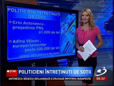 Află de aici care sunt politicienii întreținuți de soții!