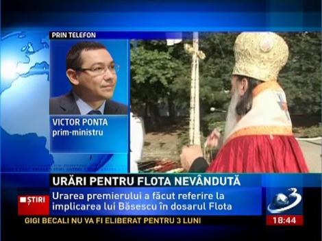 Urări de la Ponta, pentru flota nevândută