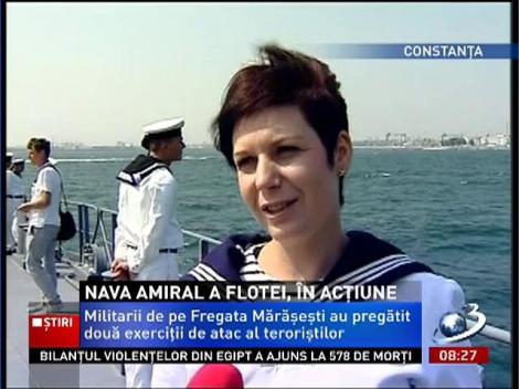 40 de nave, printre care fregatele Mărășești și Regina Maria, au participat la demostrațiile de Ziua Marinei