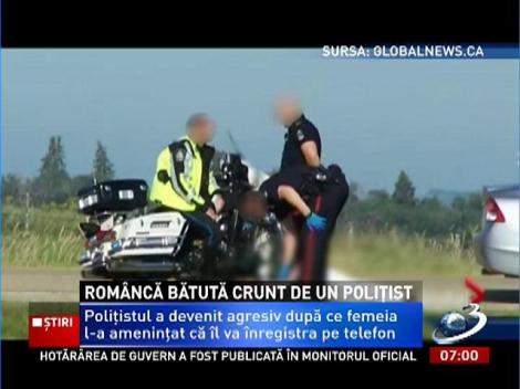 Româncă, medic stomatolog, bătută crunt de un polițist în Canada
