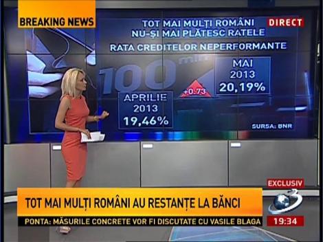 100 de Minute: Tot mai mulţi români au restanţe la bănci