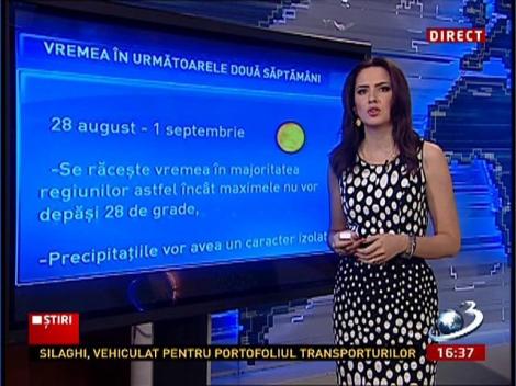 Prognoza meteo pentru următoarele 2 săptămâni