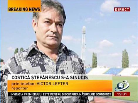 Costică Ştefănescu s-a sinucis. Fostul căpitan al Universităţii Craiova şi al echipei naţionale de fotbal a renunţat la lupta cu boala