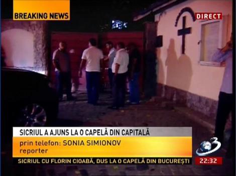 Sicriul cu trupul neînsufleţit al lui Florin Cioabă a ajuns la o capelă din Capitală