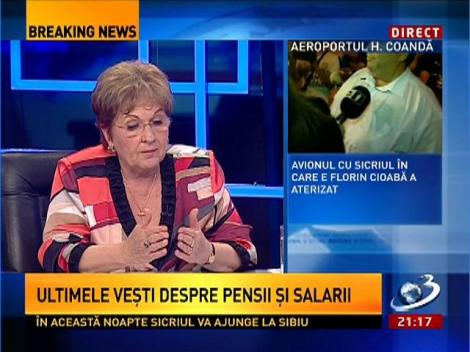 Mariana Câmpeanu, despre mărirea pensiilor la cei cu grupele 1 şi 2 de muncă