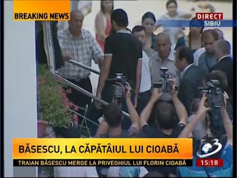 Băsescu a ajuns la Sibiu cu elicopterul