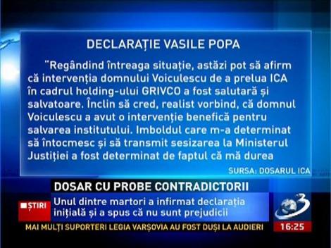 Procurorii DNA au ataşat la dosarul ICA probe care nu sunt relevante pentru cauză