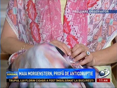 Maia Morgenstern, profă de anticorupţie