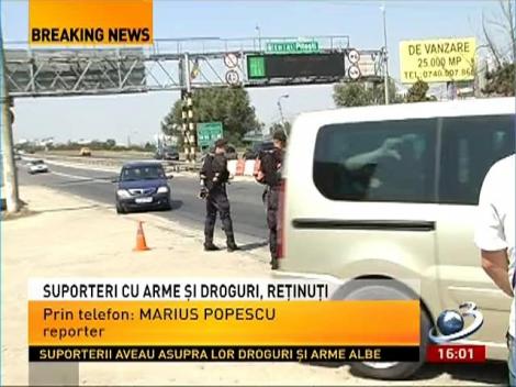 Suporterii polonezi au fost prinşi cu droguri arme şi materiale pirotehnice
