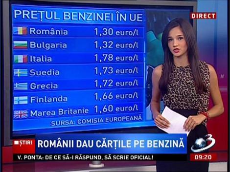 Românii dau cărţile pe benzină