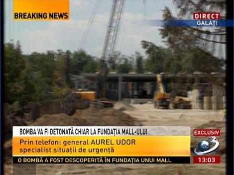 Imagini în exclusivitate cu operaţiunile de detonare a bombei din Galaţi