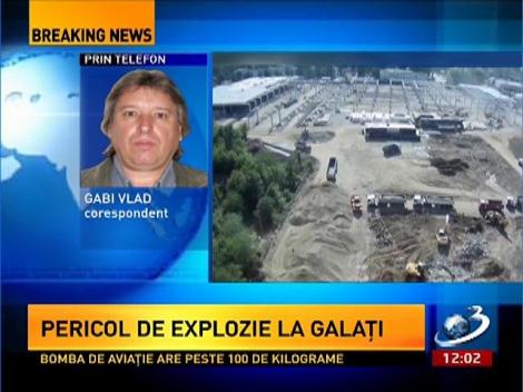 BOMBĂ de 100 de kg, descoperită în fundaţia unui mall din Galaţi