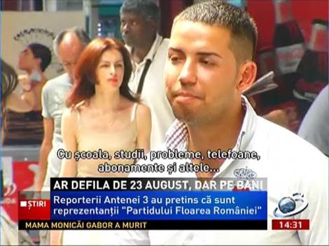 Farsă marca Antena 3! Românii ar defila pe 23 august, dar pe bani