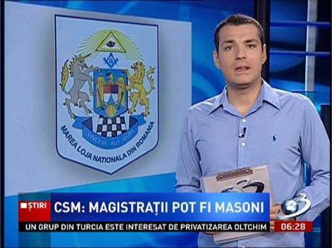 CSM a decis că magistraţii pot fi masoni