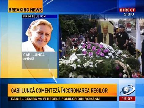 Artista Gabi Luncă, despre încoronarea regilor: E un circ!