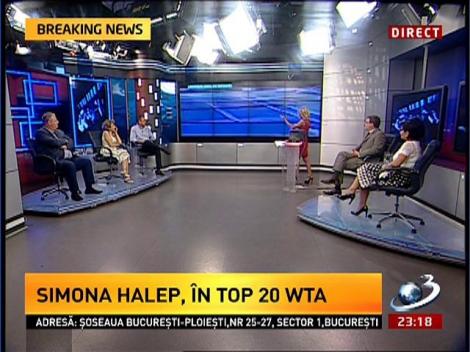 Jucătoarea de tenis Simona Halep, în top 20 WTA