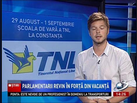 Parlamentarii revin în forţă din vacanţă