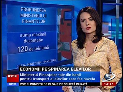 Ministerul Finanţelor taie din banii pentru transport ai elevilor care fac naveta