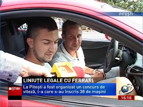 Cursă spectaculoasă la Piteşti! Întrecere între un Ferrari şi un Tico