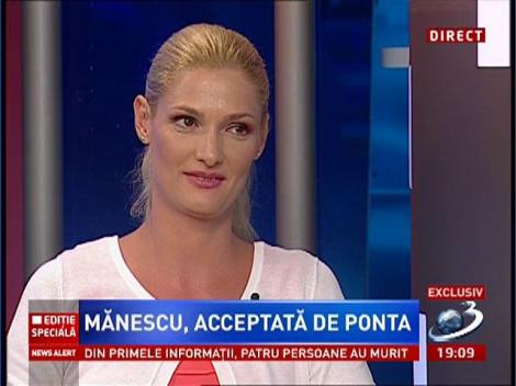 Ramona Mănescu, în exclusivitate la Antena 3: Sunt un soldat diciplinat!