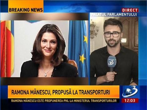 Ramona Mănescu, propusă ministru la Transporturi