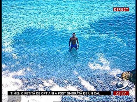 Poze cu Mircea Badea din superba vacanţă în Croaţia