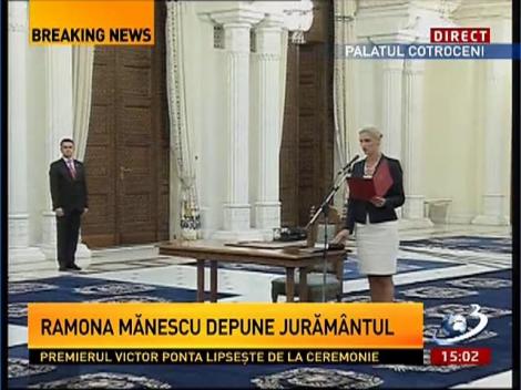 Ramona Mănescu este NOUL ministru al Transporturilor. Acesta a depus jurământul