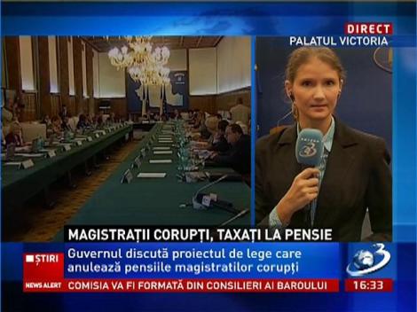 Magistraţii corupţi ar putea pierde pensiile speciale