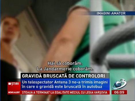 Gravidă bruscată de controlori în Iaşi