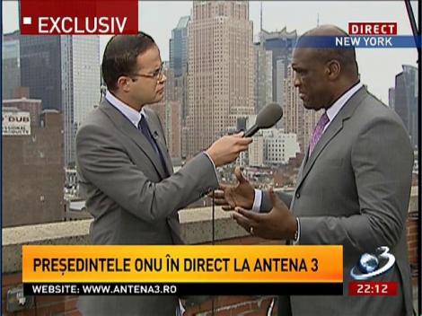 Interviu exclusiv cu John William Ashe, preşedintele Adunării Generale a Naţiunilor Unite